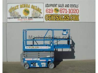 Electric Scissor Lift, 25 Foot Working Height, Narrow 30 Inch Width Fits Through Standard Doorways