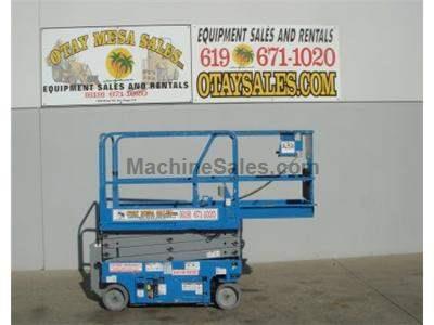 Electric Scissor Lift, 25 Foot Working Height, Narrow 30 Inch Width Fits Through Standard Doorways