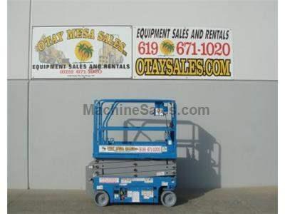 Electric Scissor Lift, 25 Foot Working Height, Narrow 30 Inch Width Fits Through Standard Doorways