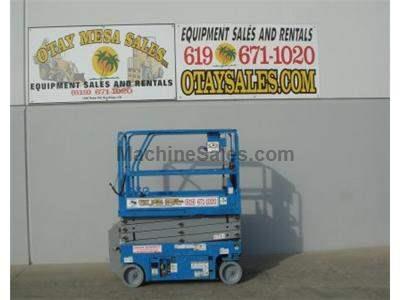 Electric Scissor Lift, 25 Foot Working Height, Narrow 30 Inch Width Fits Through Standard Doorways