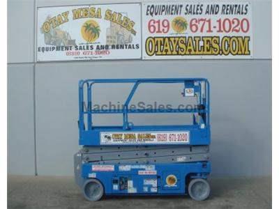 Scissorlift, Electric, 26 Foot Working Height, 20 Foot Platform, Narrow 32 Inch Width, Deck Extension