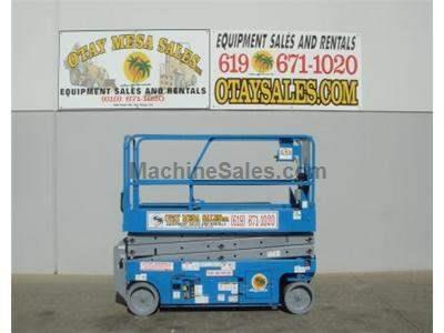 Scissorlift, Electric, 26 Foot Working Height, 20 Foot Platform, Narrow 32 Inch Width, Deck Extension