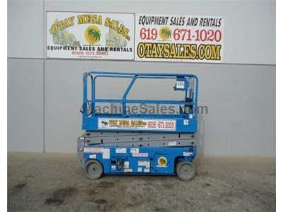 Scissor Lift, Narrow 32 Inch Width, 26 Foot Working Height, Deck Extension, Power to Platform