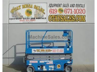 Electric Scissor Lift, 26 Foot Working Height, Narrow 32 Inch Width Fits Through Standard Doorways