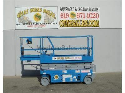 Scissorlift, Electric, 26 Foot Working Height, 20 Foot Platform, Narrow 32 Inch Width, Deck Extension