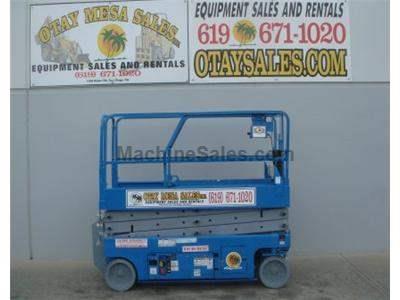 Electric Scissor Lift, 26 Foot Working Height, Narrow 32 Inch Width Fits Through Standard Doorways