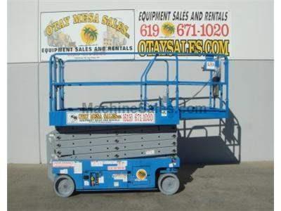 Scissor Lift, 38 Foot Working Height, 32 Foot Platform Height, Deck Extension