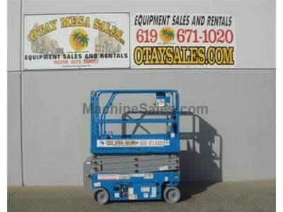 Electric Scissor Lift, 25 Foot Working Height, Narrow 30 Inch Width Fits Through Standard Doorways