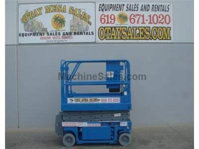 Electric Scissor Lift, 25 Foot Working Height, Narrow 30 Inch Width Fits Through Standard Doorways