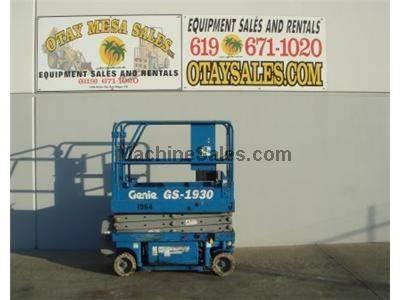 Electric Scissor Lift, 25 Foot Working Height, Narrow 30 Inch Width Fits Through Standard Doorways