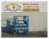 Electric Scissor Lift, 25 Foot Working Height, Narrow 30 Inch Width Fits Through Standard 