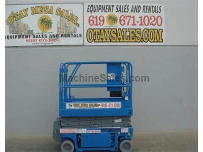 Electric Scissor Lift, 25 Foot Working Height, Narrow 30 Inch Width Fits Through Standard Doorways