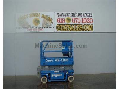 Electric Scissor Lift, 25 Foot Working Height, Narrow 30 Inch Width Fits Through Standard Doorways