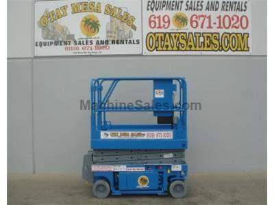 Electric Scissor Lift, 25 Foot Working Height, Narrow 30 Inch Width Fits Through Standard Doorways