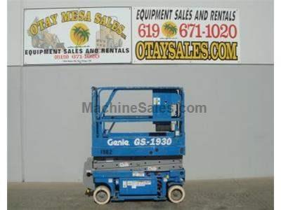 Electric Scissor Lift, 25 Foot Working Height, Narrow 30 Inch Width Fits Through Standard Doorways