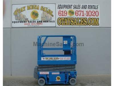 Electric Scissor Lift, 25 Foot Working Height, Narrow 30 Inch Width Fits Through Standard Doorways