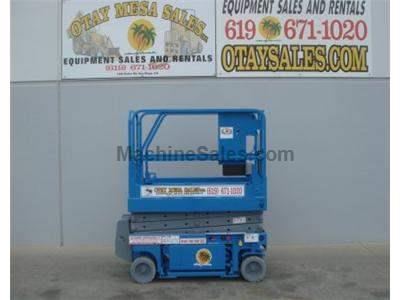 Electric Scissor Lift, 25 Foot Working Height, Narrow 30 Inch Width Fits Through Standard Doorways