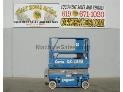 Electric Scissor Lift, 25 Foot Working Height, Narrow 30 Inch Width Fits Through Standard Doorways