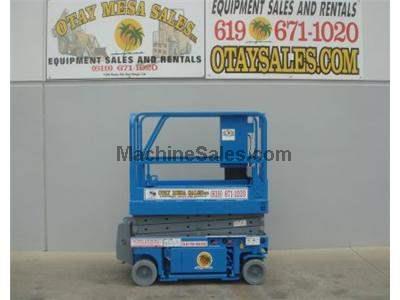 Electric Scissor Lift, 25 Foot Working Height, Narrow 30 Inch Width Fits Through Standard Doorways