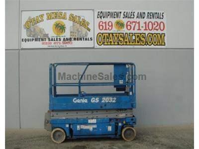 Scissor Lift, Narrow 32 Inch Width, 26 Foot Working Height, Deck Extension, Power to Platform