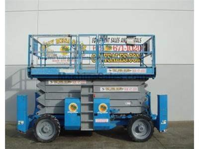 Rough Terrain Scissor Lift, 53 Foot Platform Height, 59 Foot Working Height, Dual Fuel, 4x4