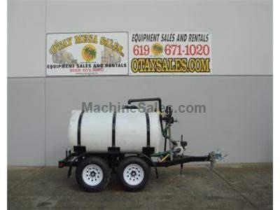 500 Gallon Water Tank Trailer, Dual Axle, 4hp Honda Engine, Rear Sprayers, 2 Inch Hose Port