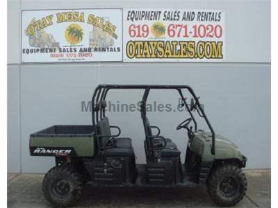 Polaris Ranger Crew Utility Vehicle, 6 Passenger, Gas Power, 4x4 with Dump Bed