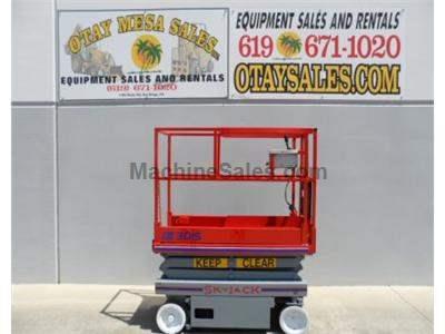 Electric Scissor Lift, 21 Foot Working Height, 15 Foot Working Height, Deck Extension