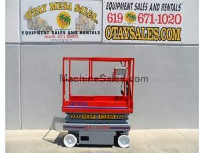 Electric Scissor Lift, 21 Foot Working Height, 15 Foot Working Height, Deck Extension