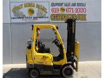 5000LB Forklift, Cushion Tire, 3 Stage, Side Shift, Propane, Automatic
