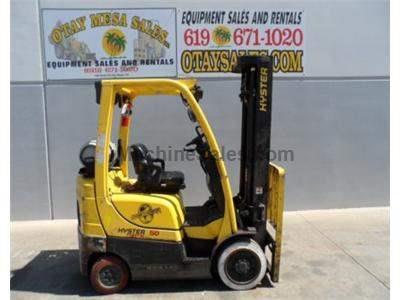 5000LB Forklift, Cushion Tire, 3 Stage, Side Shift, Propane, Automatic