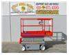 Electric Scissor Lift, Narrow 32 Inch Width, 25 Foot Working Height, Deck Extension