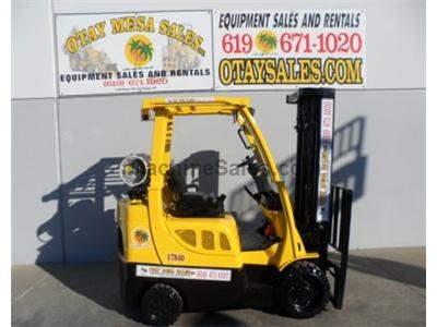 5000LB Forklift, Cushion Tires, 3 Stage, Side Shift, Propane, Automatic Transmission