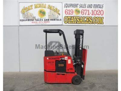 3000LB Forklift, Stand Up Electric Counter Balanced, 3 Stage, Side Shift, 36 Volt, Warrantied Battery