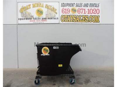 2 Cubic Yard Forklift Dump Hopper, 6000LB Load Capacity