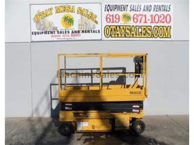 Electric Scissor Lift, 26 Foot Working Height, 20 Foot Platform, 32 Inch Width, 24 Volt System