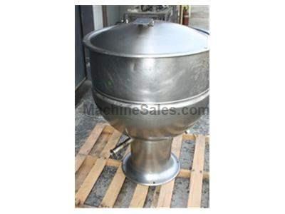 60 gallon Jacketed Kettle w/ cover, side discharge