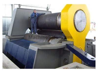 Mgsrl 3000 x 130mm (10’ x 5-1/8”) 3-roll hydraulic initial pinch plate bending roll, model Mgsrl 3000 x 130mm (10’ x 5-1/8”) 3-roll hydraulic initial pinch plate bending roll, model