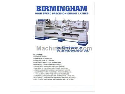 New birmingham model dl-2680 universal heavy duty precision gap bed engine lathe with 4-1/8&quot; spindle hole.