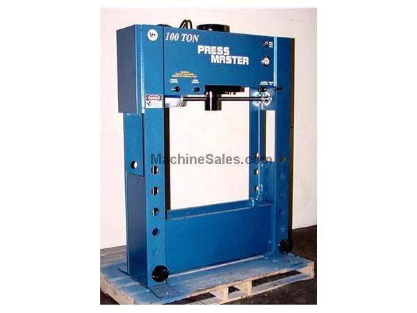 100 Ton 12" Stroke Pressmaster HFP-100 H-FRAME HYDRAULIC PRESS, Double Acting, Powere