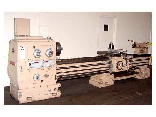 24&quot; Swing 120&quot; Centers Pasquino ENGINE LATHE, Gap Bed, Inch/Metric, Rapid, 3-Jaw, Toolpost, 18HP