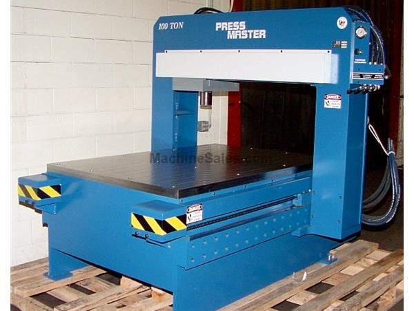 100 Ton 12" Stroke Pressmaster GSP-100T-4/8 STRAIGHTEN PRESS, Gantry Style for Flat P