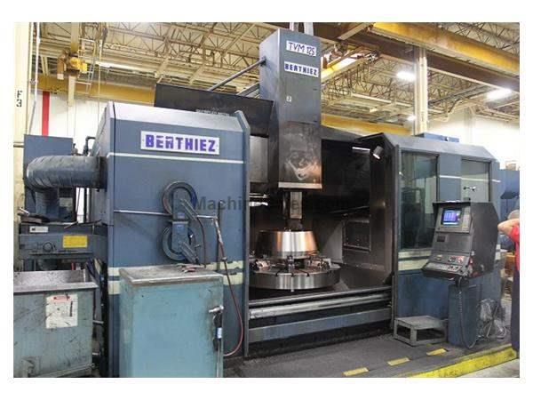 62" BERTHIEZ TVM 125,75" SWING,125 HP,LIVE MILLING,FANUC 15, 1997,20 ATC,400 RPM