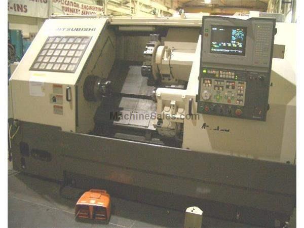 23.6&#034; x 41.2&#034; MITSUBISHI M-TC10B, 10&#034; CHUCK, PROGRAMMABLE TAILSTOCK,