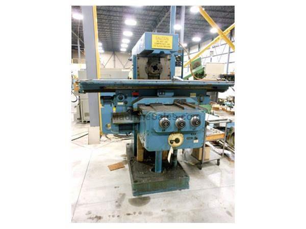 1991 - HECKERT MODEL FW400E HEAVY DUTY PLAIN HORIZONTAL MILL WITH (2) VERTICAL HEADS, 16” x 63”