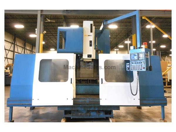 1993 - SUPERMAX MODEL MAX 8 GEARED HEAD VERTICAL MACHINING CENTER WITH FANUC OM CONTROL, 65″ X 27.6″ X 27.6″