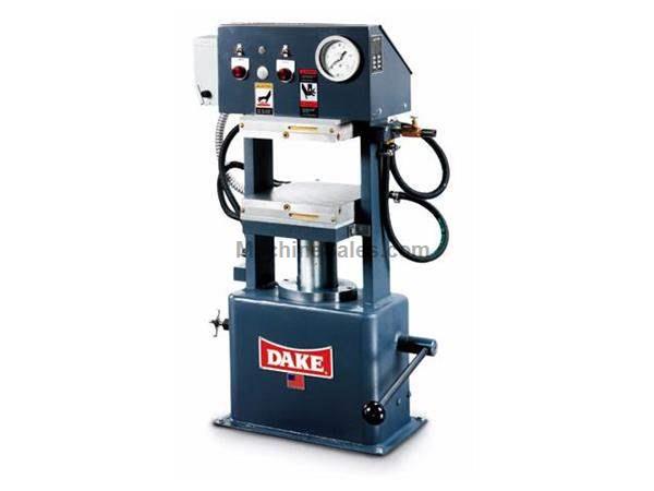 LAB PRESS,DAKE,75 Ton,Max temp 600F,6"Stroke,19"x19"platens,(other Dake ava