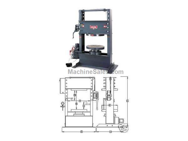 150 Ton, DAKE, Air powered,Ram Sp 1.5&quot;, Gravity return,Ram trav. 12&quot; Nevins Machinery Concept