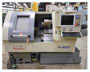 New Remedy K-45GT Slant Bed Gang Style CNC Lathe, 6" Chuck, Centroid C