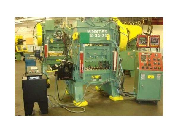 30 Ton MINSTER, PIECEMAKER, M#P2-30-30 W/WPC CLUTCH/BRAKE CONT HIGH SPEED PRESS